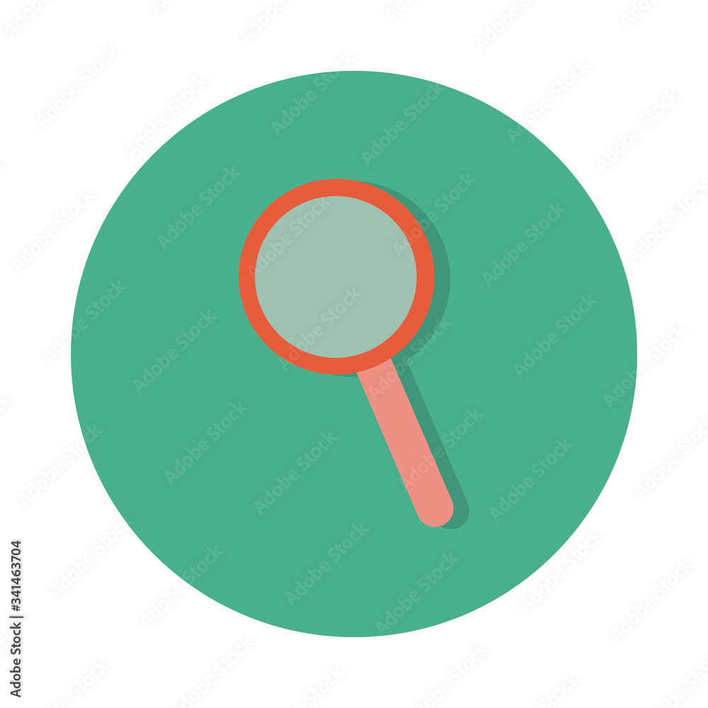 magnifying glass block and flat style magnifying glass block and flat style