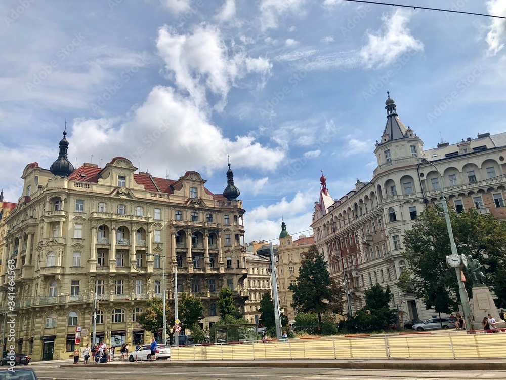 Obraz premium old buildings in prague czech republic
