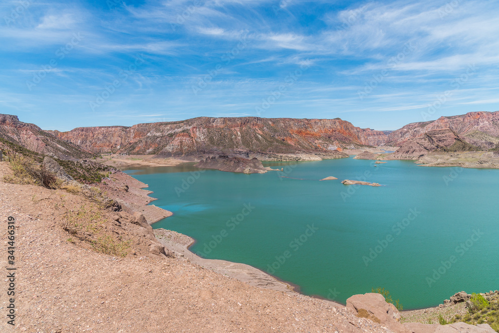 Atuel canyon and Valle Grande reservoir in Mendoza, Argentina Atuel canyon and Valle Grande reservoir in Mendoza, Argentina
