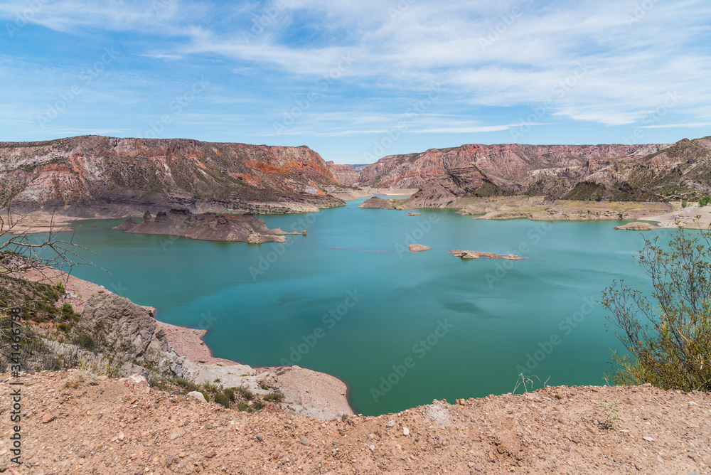 Atuel canyon and Valle Grande reservoir in Mendoza, Argentina Atuel canyon and Valle Grande reservoir in Mendoza, Argentina