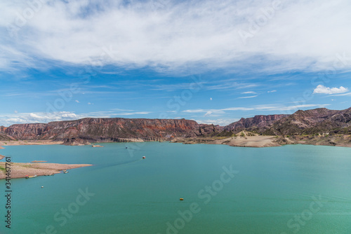 Valle Grande water reservoir in Mendoza, Argentina