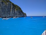 Mare blu acceso in Zakynthos, Grecia