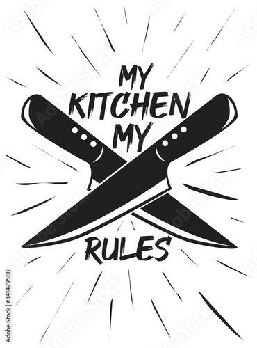 Obraz na plátně My kitchen my rule
