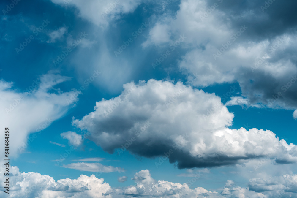 Dramatic sky with stormy clouds. The combination of light and dark clouds. Color trends. Dramatic sky with stormy clouds. The combination of light and dark clouds. Color trends.