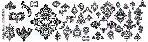 Vector French Luxury rich intricate ornaments. Victorian Royal Style decor