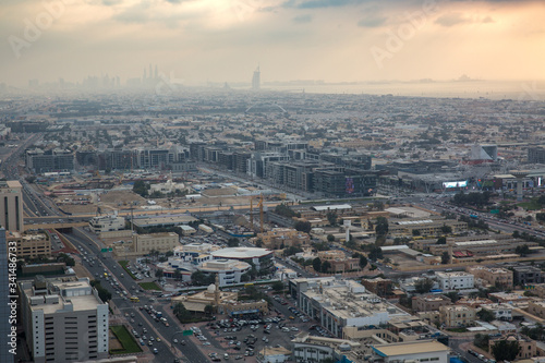 Aerial view of downtown Dubai in a summer day, United Arab Emirates © Dmitry Melnik