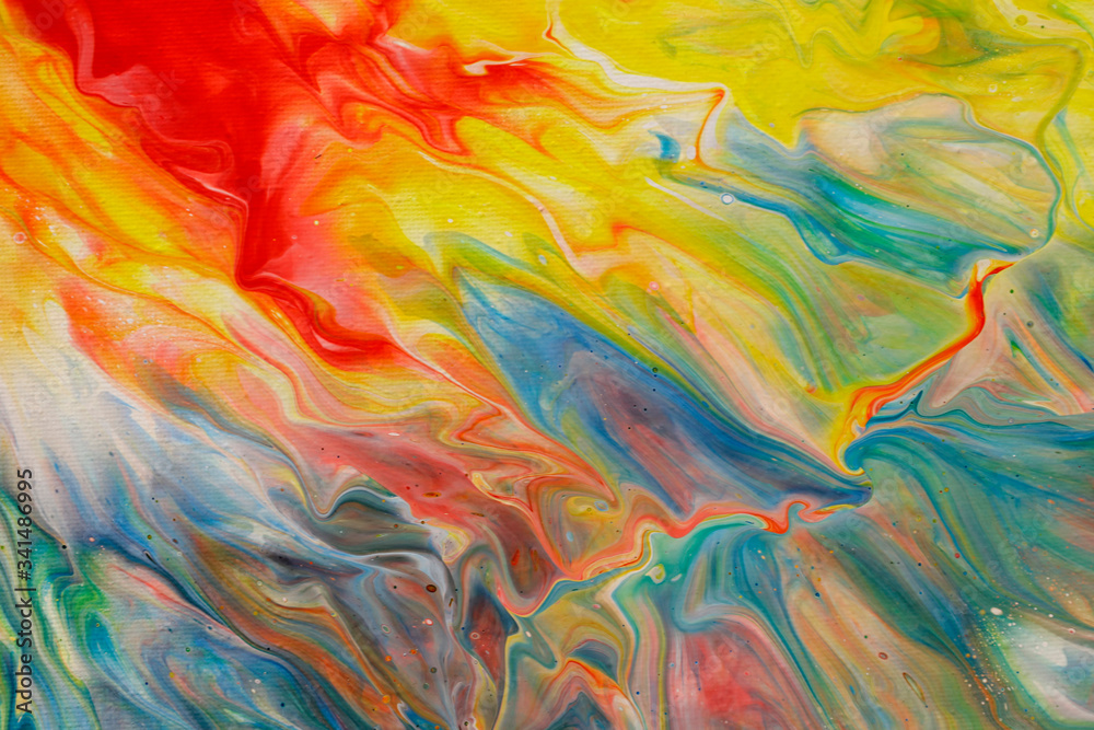 Abstract acrylic fluid-art painting Abstract acrylic fluid-art painting