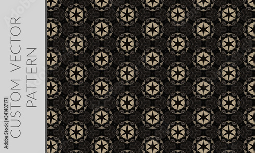 Dark Stars Vector Pattern