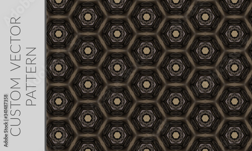 Dark Hexagon Vector Pattern