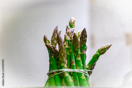 asparagus detal cooked using steam