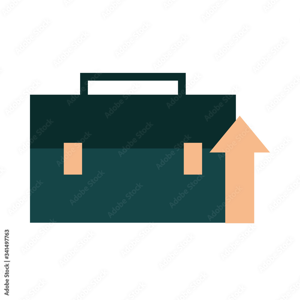 mobile banking, business suitcase profit arrow flat style icon mobile banking, business suitcase profit arrow flat style icon