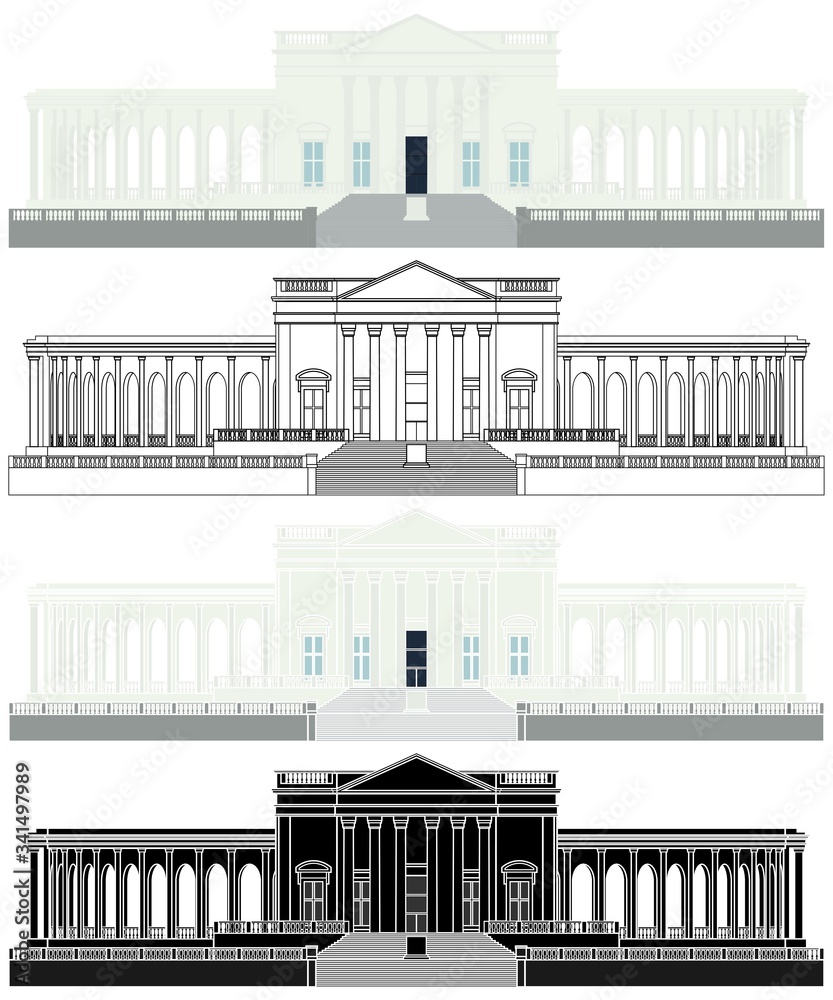 Fototapeta premium Memorial Arlington National Cemetery colored