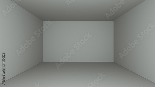 empty room space 3D rendering