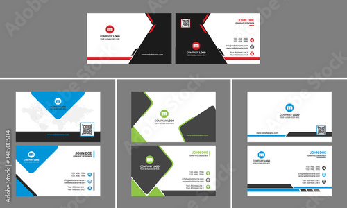 Trendy Corporate Business Card Design Bundle Premium Collection