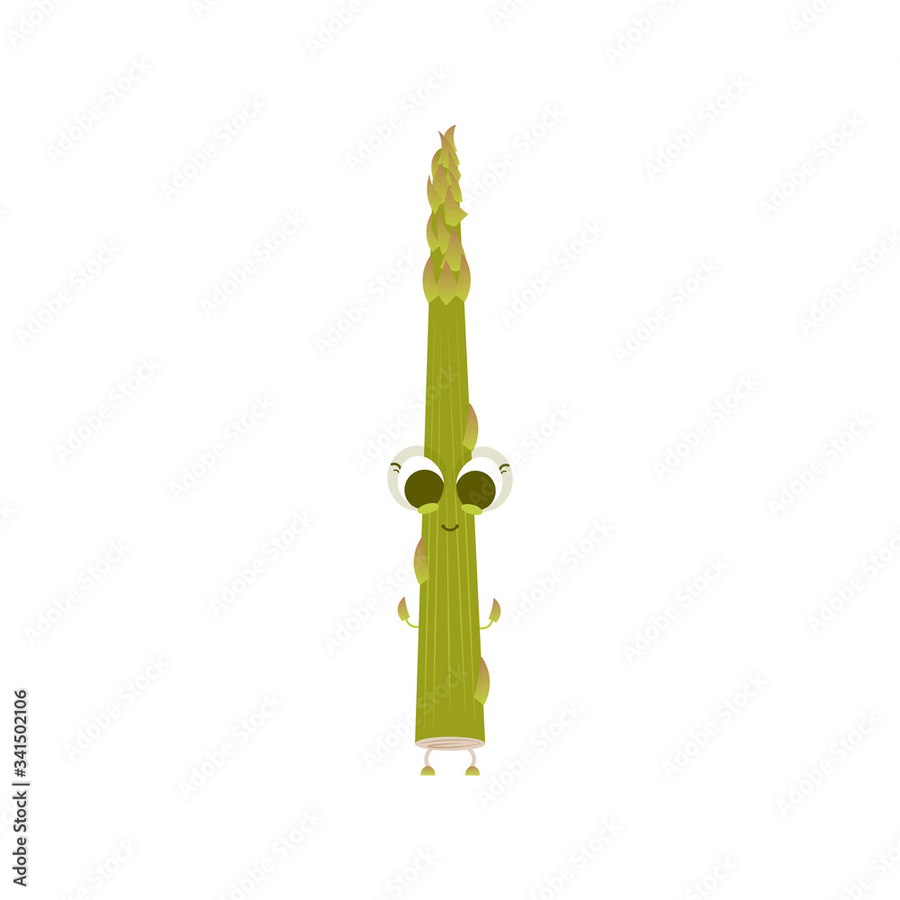Isolated asparagus cartoon Isolated asparagus cartoon