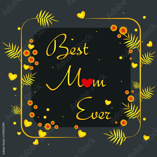 Set of Happy Mother's Day greeting card design. Template for, banner, poster, flyer, greeting card, web design, print design.