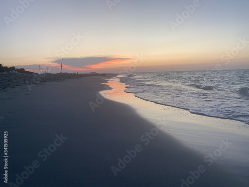 sunset on the beach