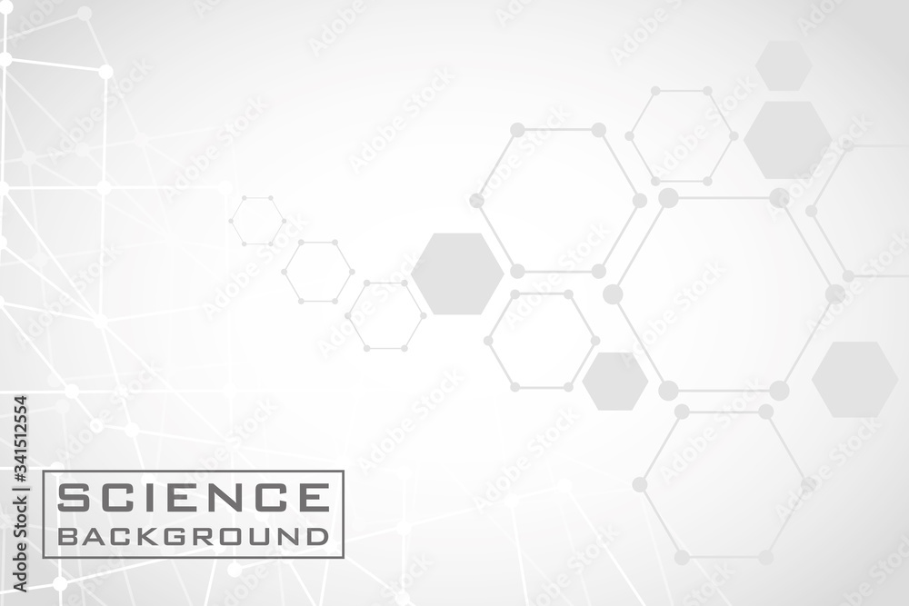 Obraz premium gray science background with lines structures