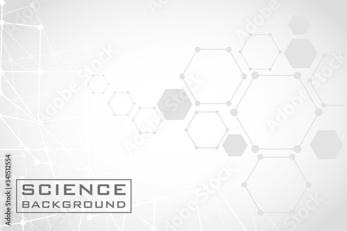 gray science background with lines structures