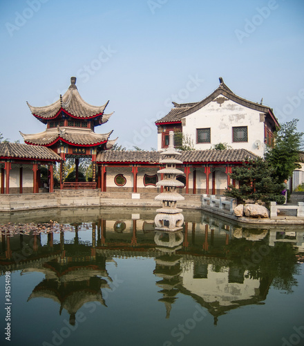 Yao Chi  Yuhuangding  park temple in Yantai  China.