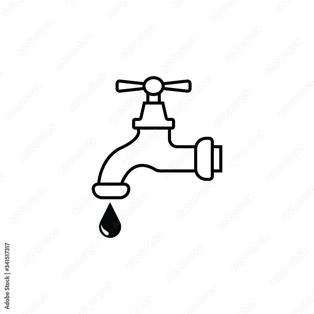 Tap line icon vector simple design Tap line icon vector simple design