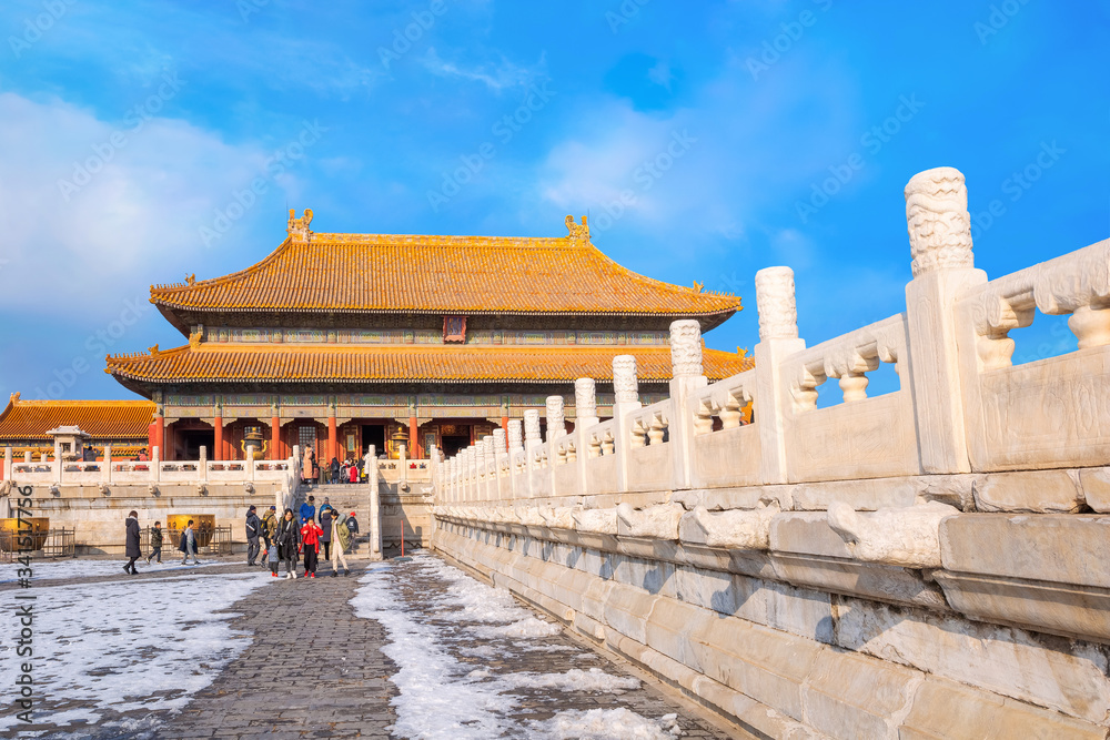 Qianqinggong (Palace of Heavenly Purity) is the main palace of the living zone of Forbidden City, and one of three palaces in living zone Qianqinggong (Palace of Heavenly Purity) is the main palace of the living zone of Forbidden City, and one of three palaces in living zone