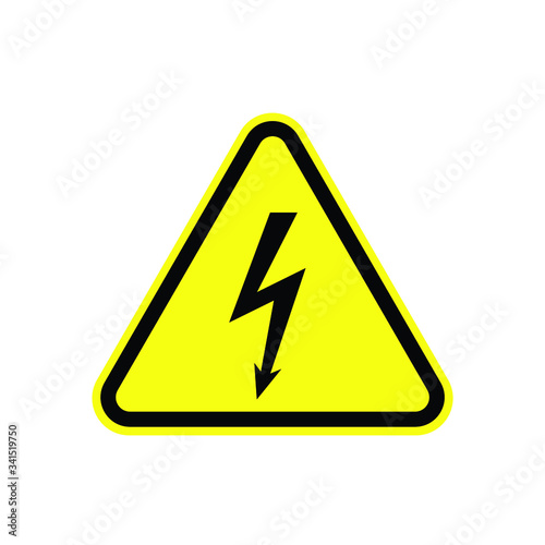 Free Download High voltage sign. Vector illustration - GFXLoad