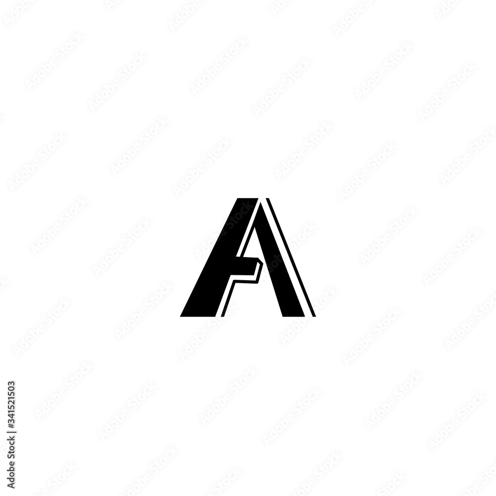letter A simple logo illustration of a simple vector design company letter A simple logo illustration of a simple vector design company