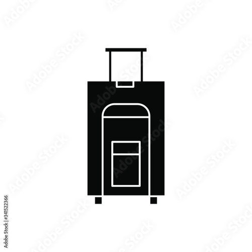 Icon best luggage vector simple , illustration business pack tourism summer travel transport element isolated briefcase concept best icon outline fashion
