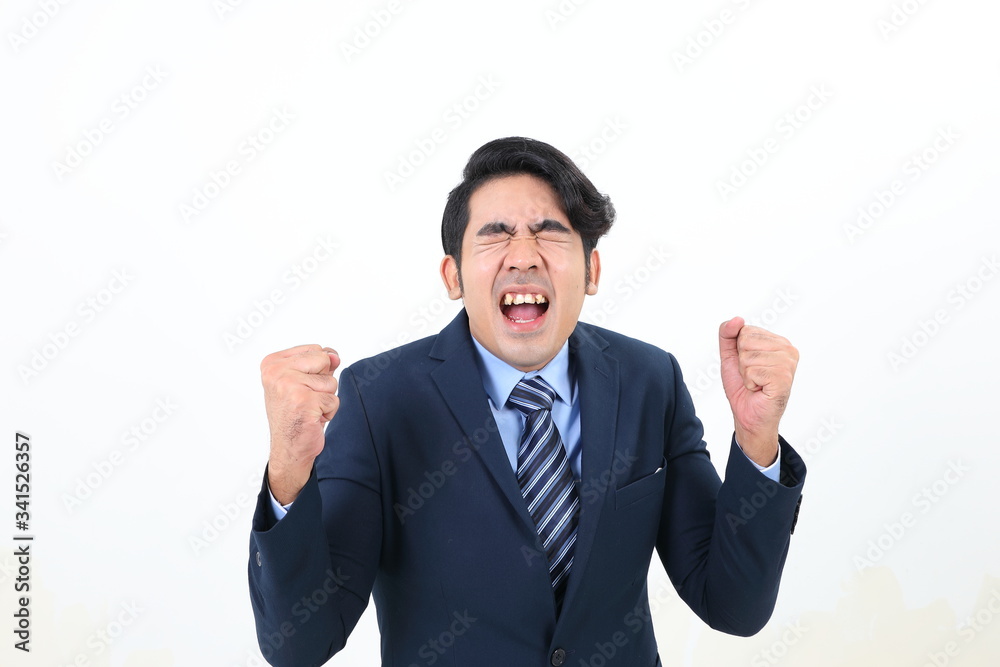 South east Asian Malay Man facial expression angry upset shocked angry eyes closed South east Asian Malay Man facial expression angry upset shocked angry eyes closed