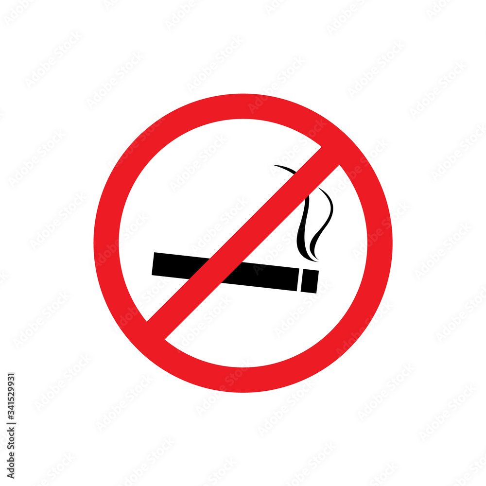 No smoke sign. Vector illustration No smoke sign. Vector illustration