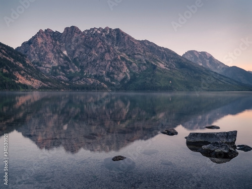 Sunrise over Jenny Lake, Grand Teton national park