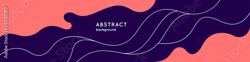 Modern backgrounds with abstract elements and dynamic shapes. Compositions of colored spots. Vector illustration.