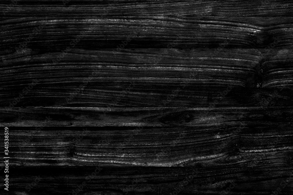Naklejka premium Rustic black wood textured background