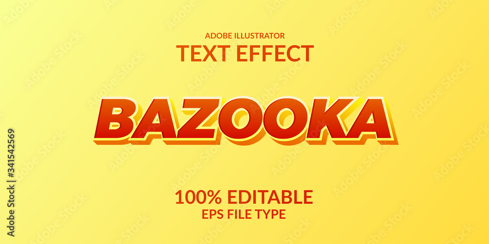 elegant strong bold adobe illustrator text effect. editable text effect