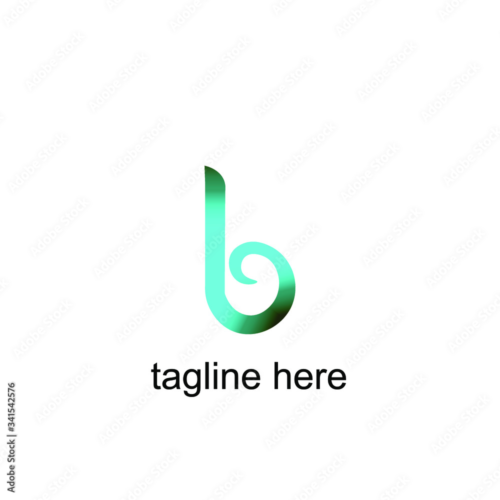 Letter B logo icon design template elements. editable tagline and color Letter B logo icon design template elements. editable tagline and color