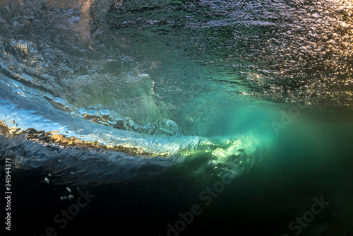 Underwater wave vortex, Sydney Australia