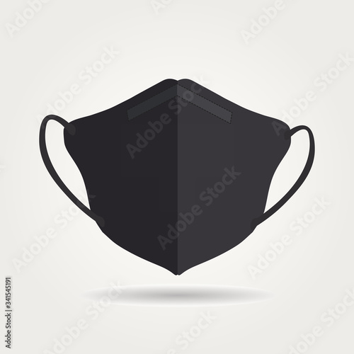 N95 Respirators Mask isolated vector