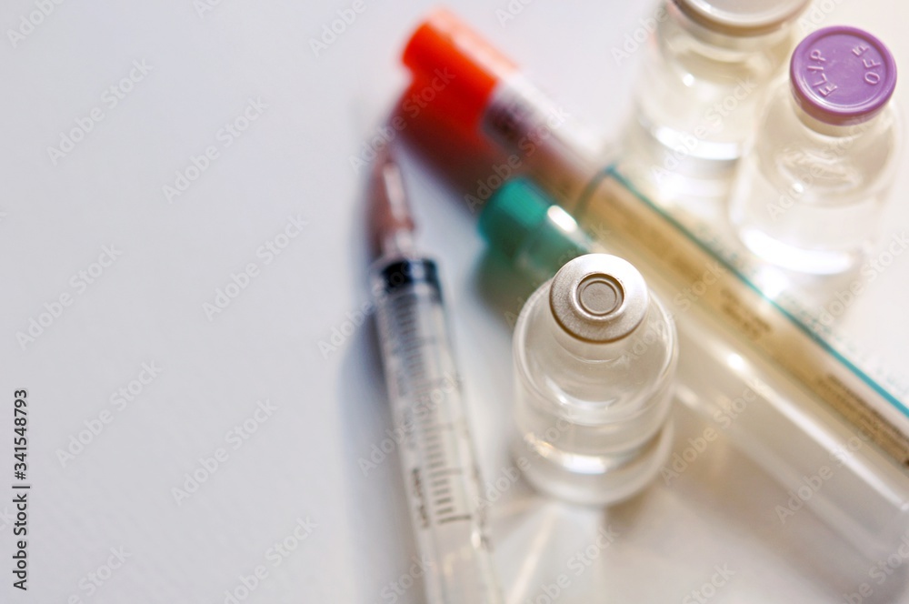 Medicine in vials and syringe , ready for vaccine injection , Cancer Treatment , Pain Treatment and can also be abused for an illegal use, healthcare and medical concept vaccination.
Medicine in vials and syringe , ready for vaccine injection , Cancer Treatment , Pain Treatment and can also be abused for an illegal use, healthcare and medical concept vaccination.