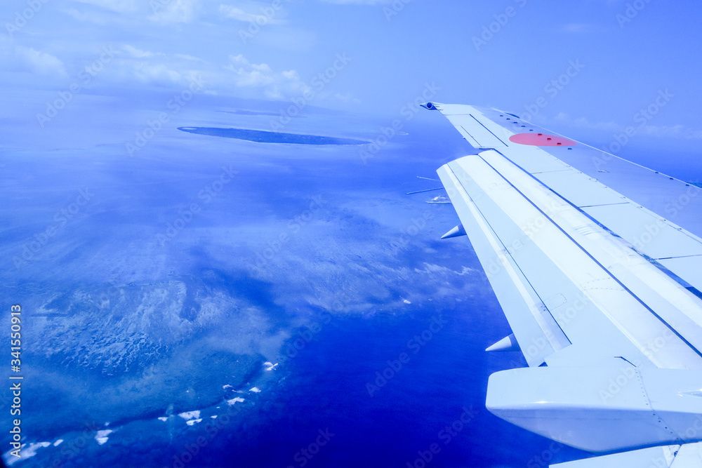 Obraz premium 上空から見た海