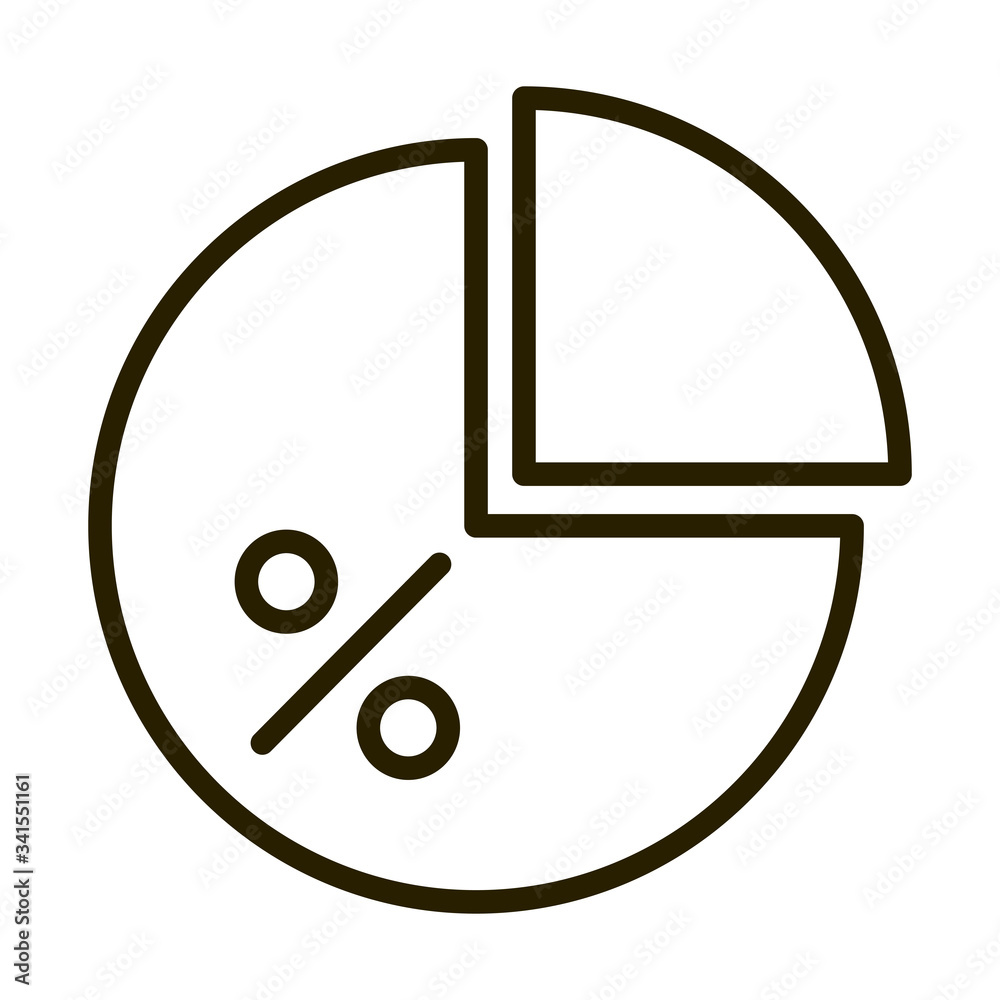diagram pie chart report financial business stock market line style icon diagram pie chart report financial business stock market line style icon