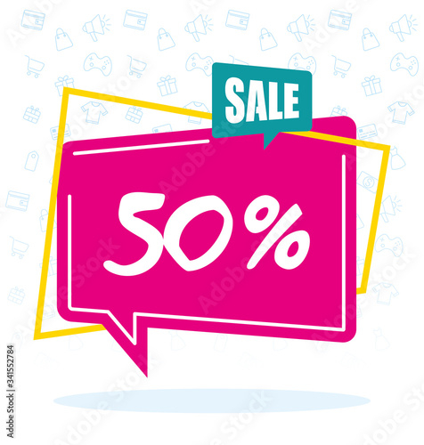 sale half price commercial banner poster