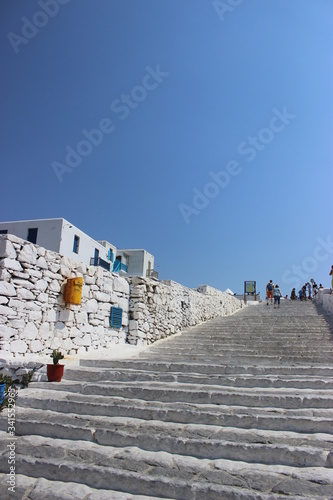 street in the island of mykonos