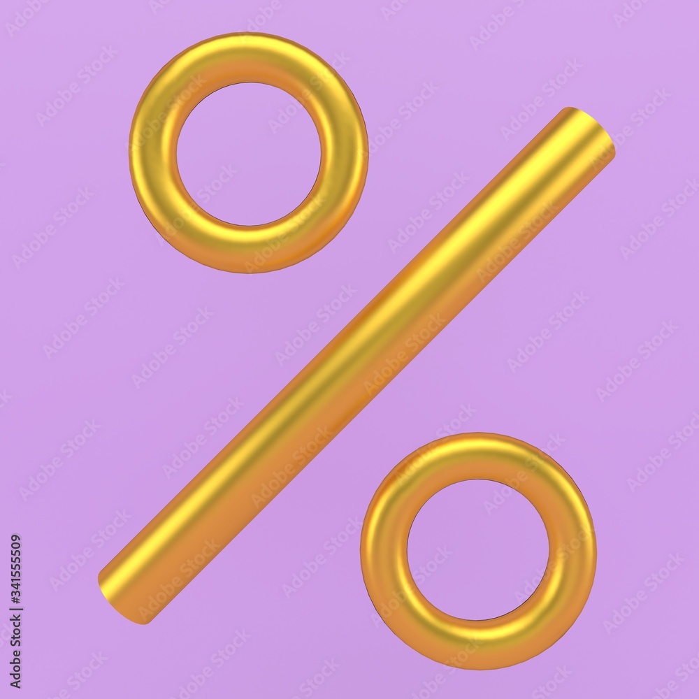 3d golden sign collection - percent 3d golden sign collection - percent
