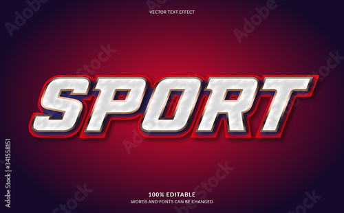Editable Text Effect, Strong Bold Sport Text Style