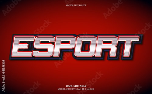Editable Text Effect, Strong Bold Esport Text Style
