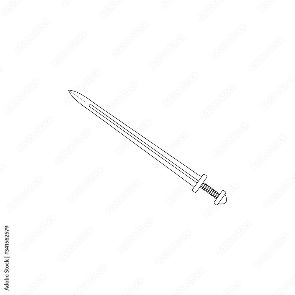 Weapons sword used in ancient times by Norse Viking tribes Weapons sword used in ancient times by Norse Viking tribes