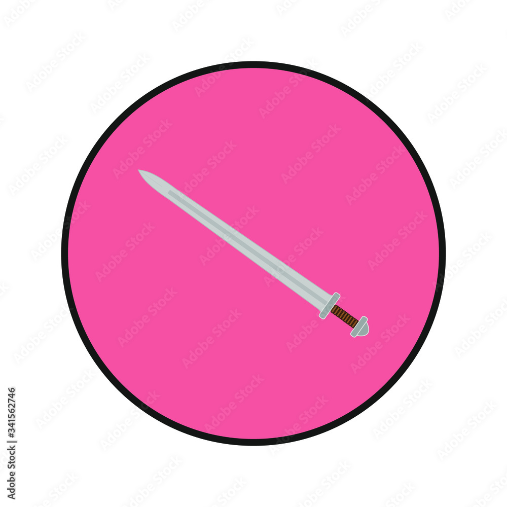 Weapons sword used in ancient times by Norse Viking tribes Weapons sword used in ancient times by Norse Viking tribes