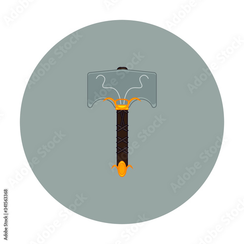 In Norse mythology, Mjolnir is described as one of the most feared weapons in Norse mythology. It belongs to the god Thor
