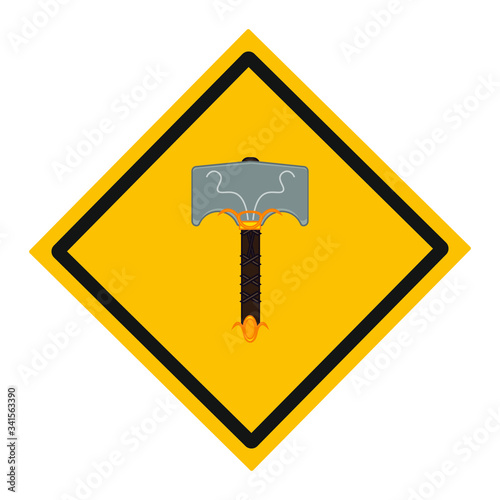 In Norse mythology, Mjolnir is described as one of the most feared weapons in Norse mythology. It belongs to the god Thor